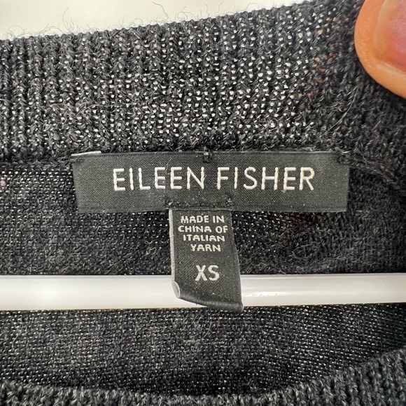 Eileen Fisher dark gray pullover sweater top size XS - Picture 5 of 9